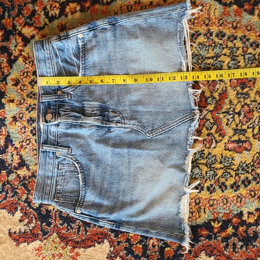 Madewell Rigid Denim Relaxed Mini Skirt